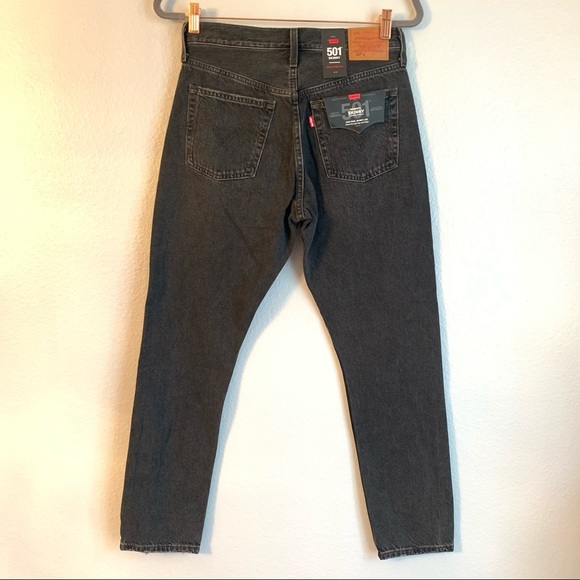 Levi’s Premium 501 Skinny Black Distressed Jeans - Picture 11 of 13